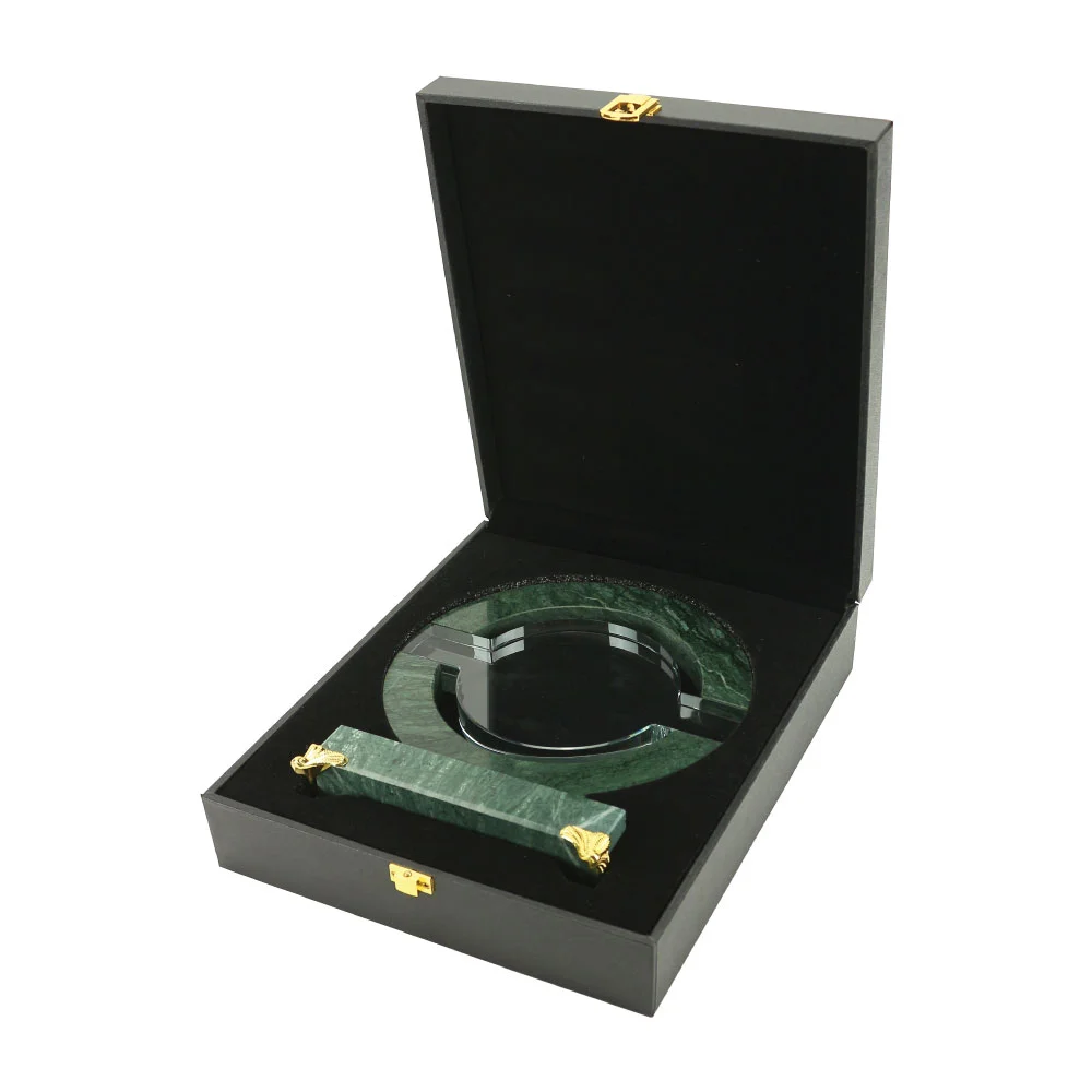 Round Crystal & Marble Awards in Box