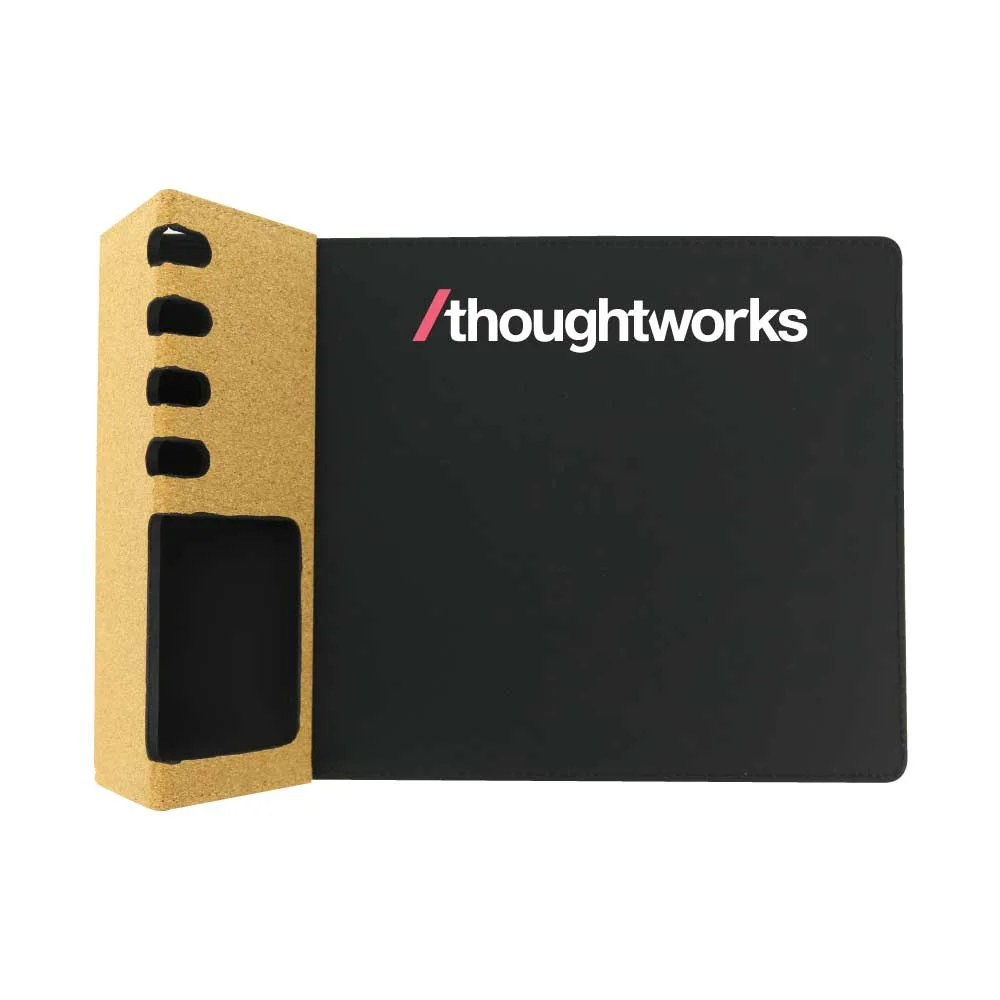 Multi Function Foldable Cork+PU Mousepad