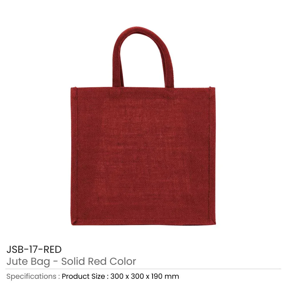 Reusable Square Jute Shopping Bags