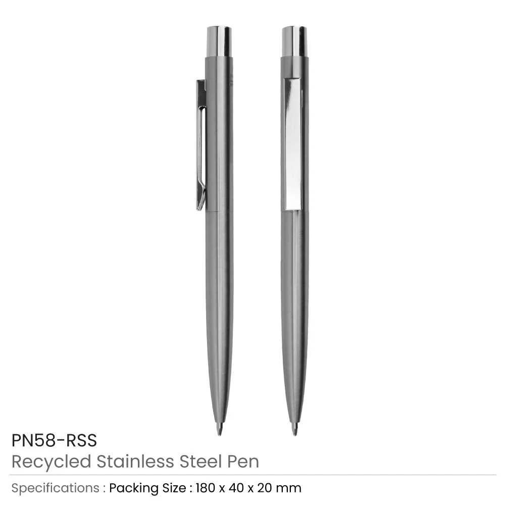 Recycled Stainless Steel Pens