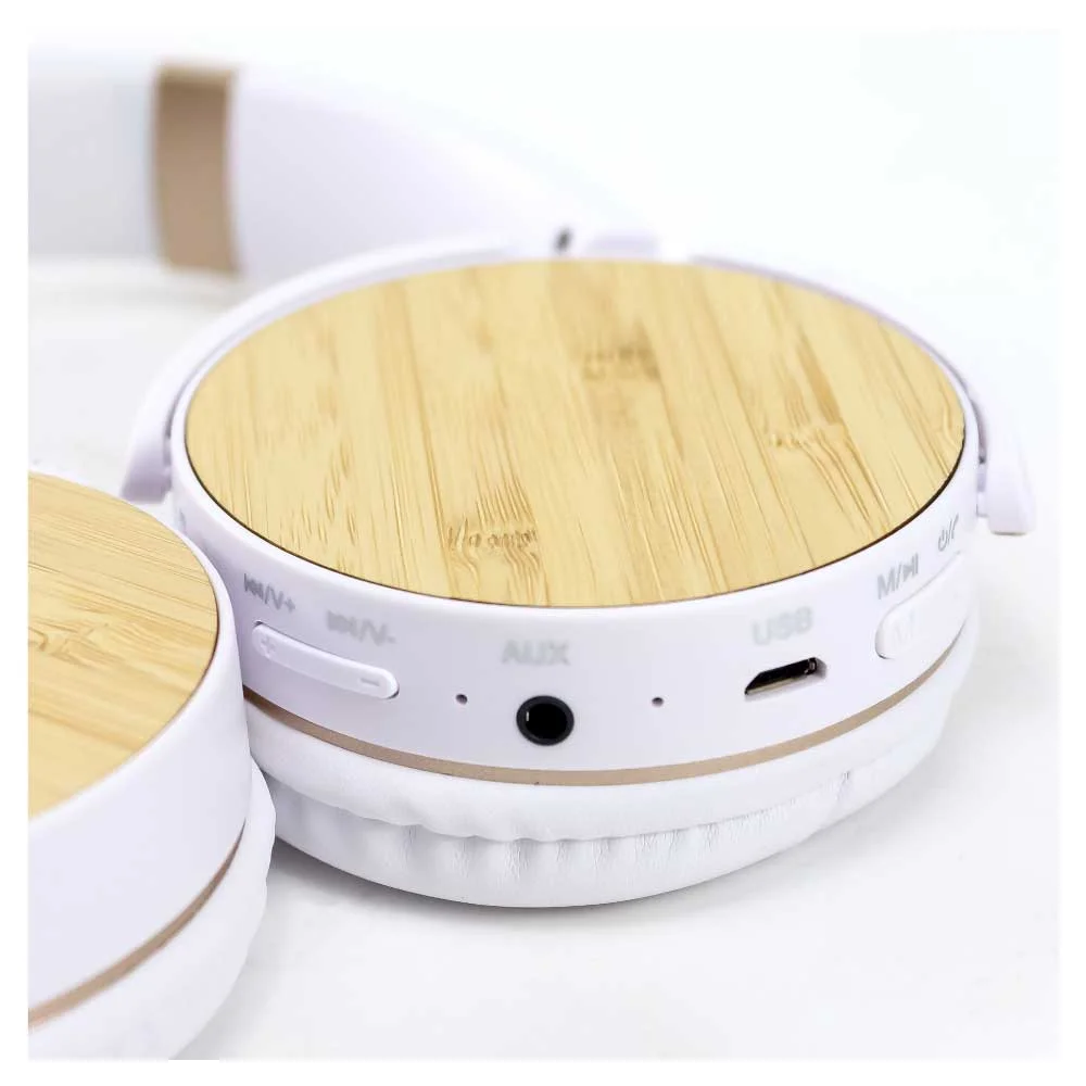 Bluetooth Headphone with Bamboo Touch