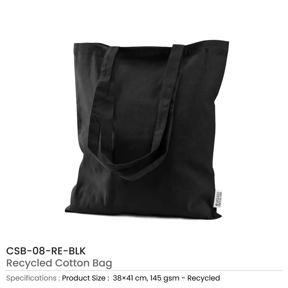 Recycled Cotton Bags, Durable Long Strap