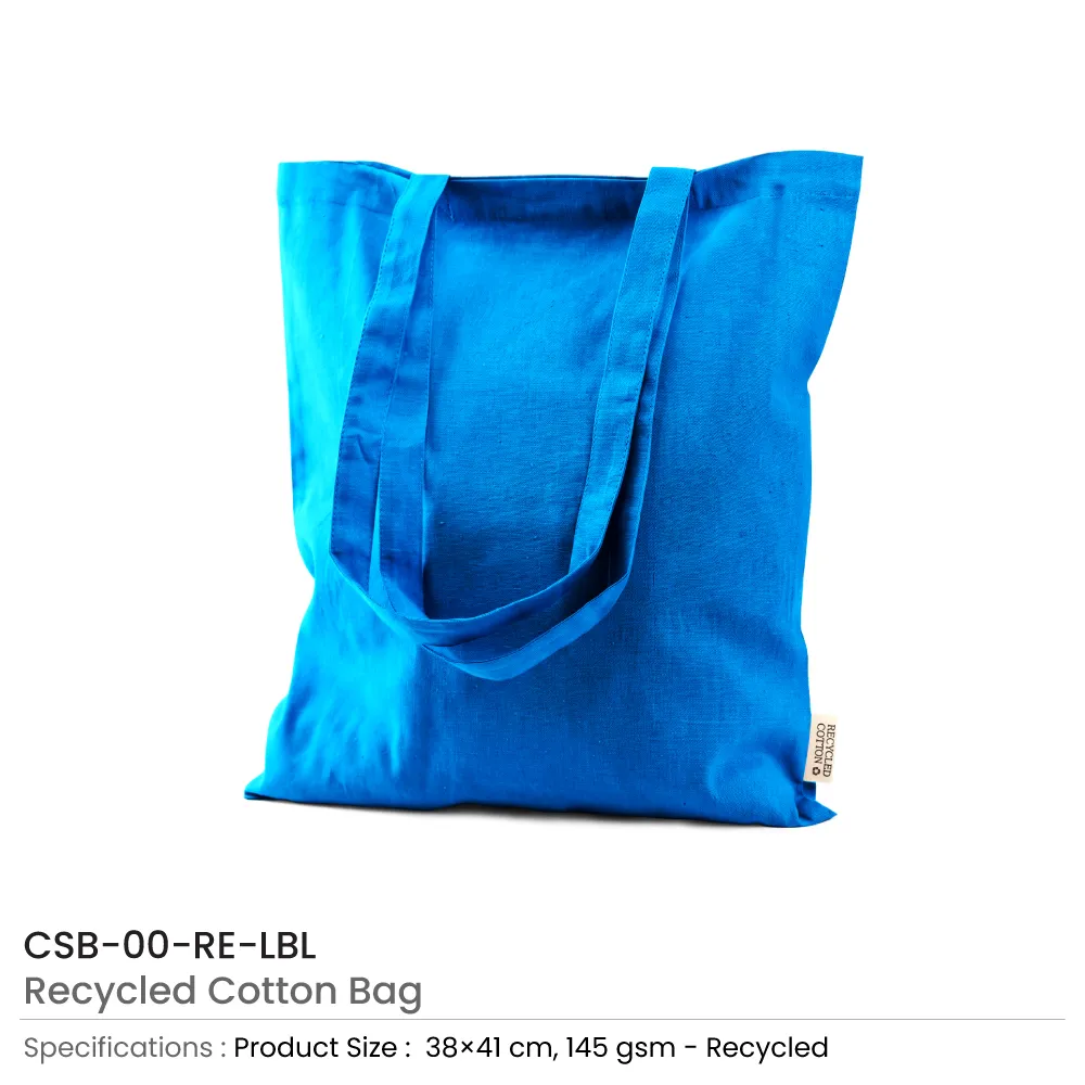 Recycled Cotton Bags, Durable Long Strap