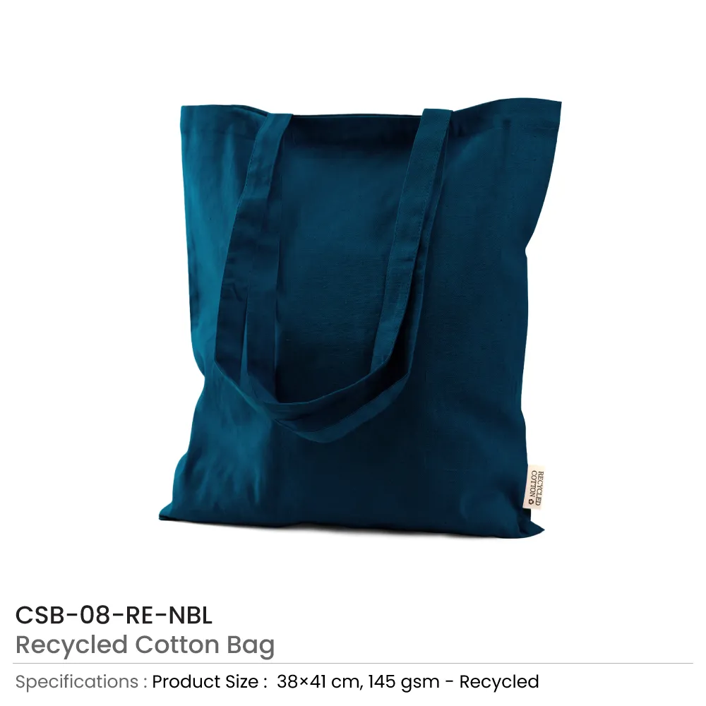 Recycled Cotton Bags, Durable Long Strap