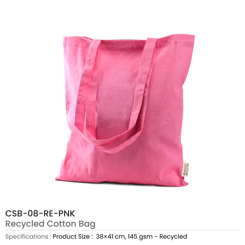 Recycled Cotton Bags, Durable Long Strap
