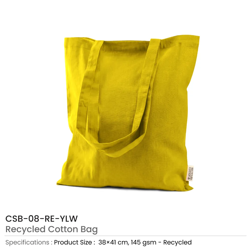 Recycled Cotton Bags, Durable Long Strap