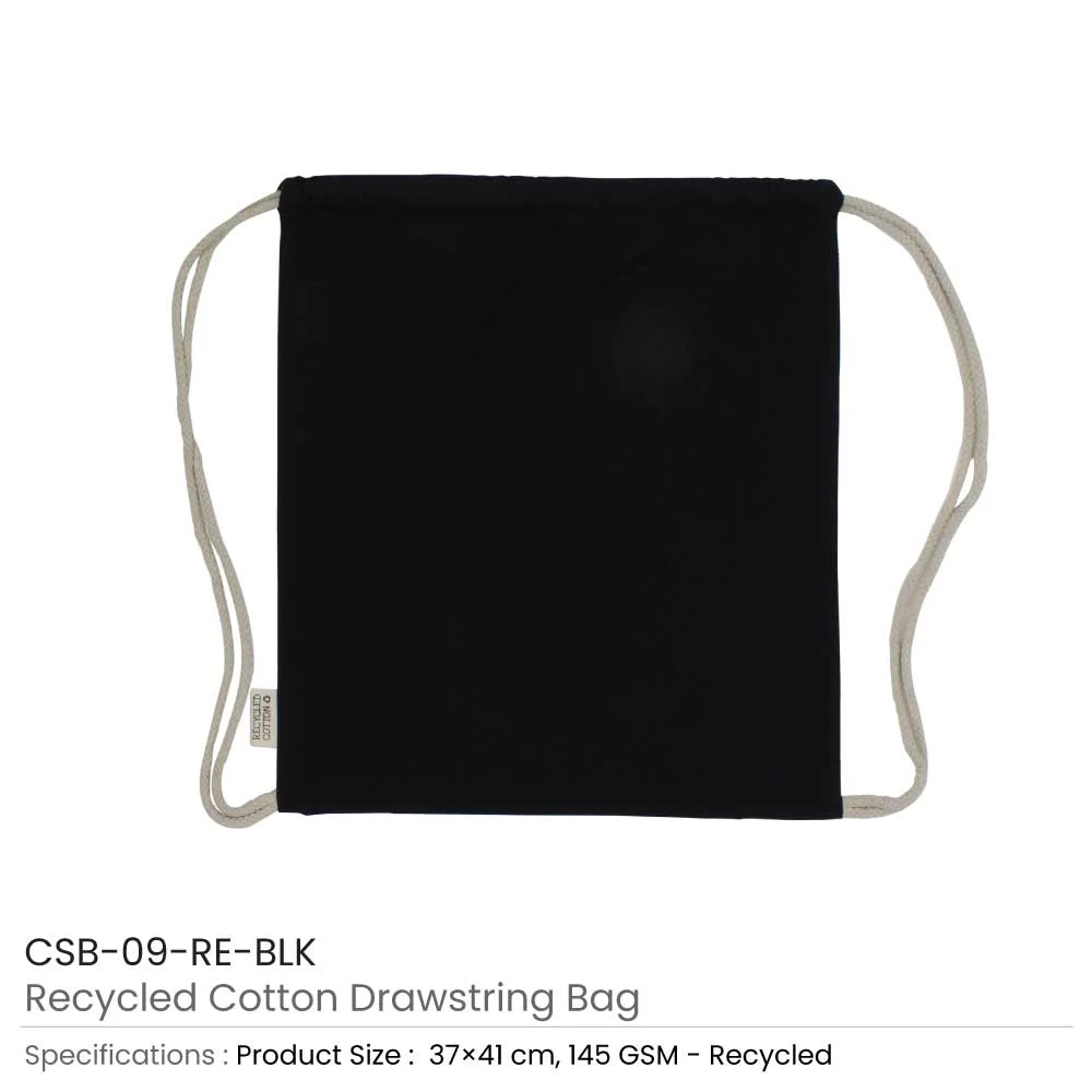 Recycled Drawstring Cotton Bags