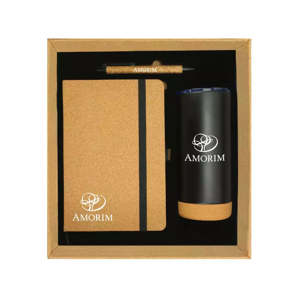 Cork Notebook Ball Pen and Tumbler Gift Sets GS-021