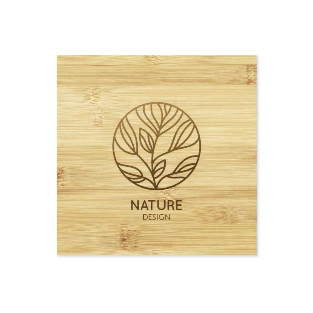 Bamboo Tea Coasters with Case