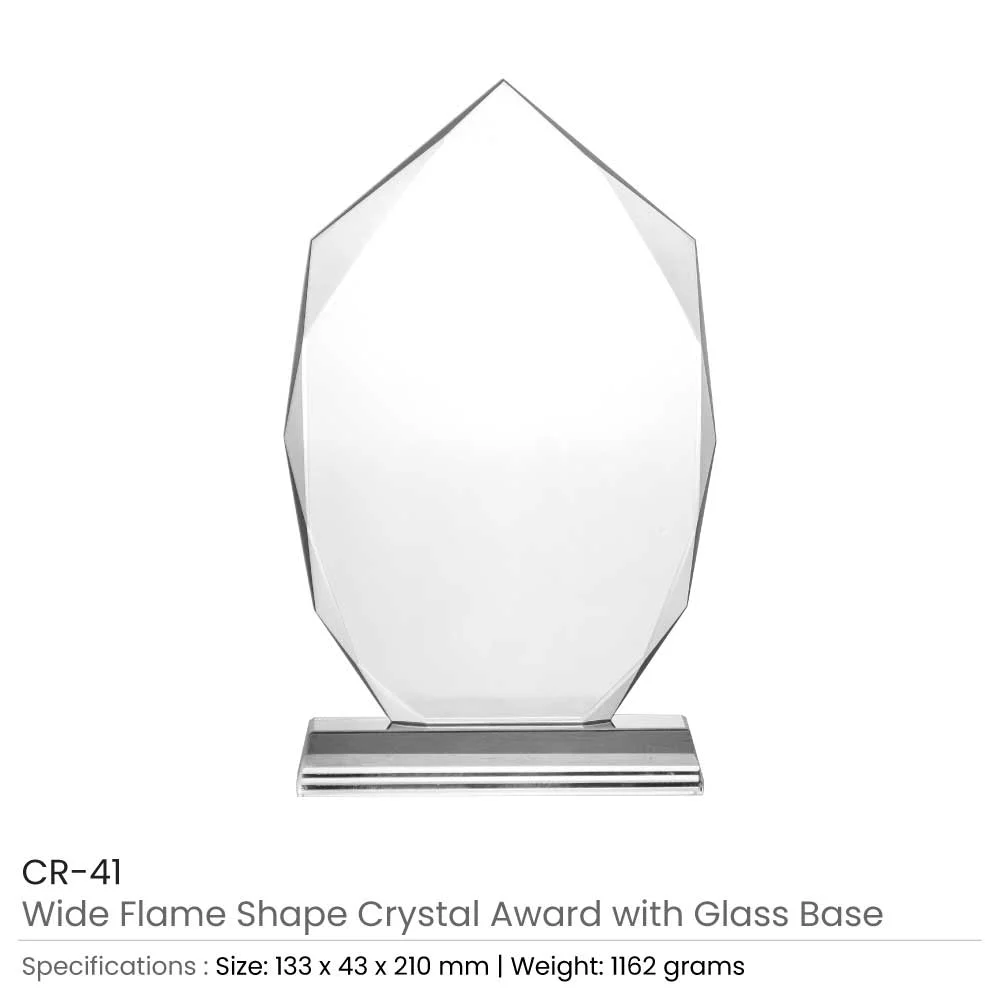 Wide Flame Crystal Awards