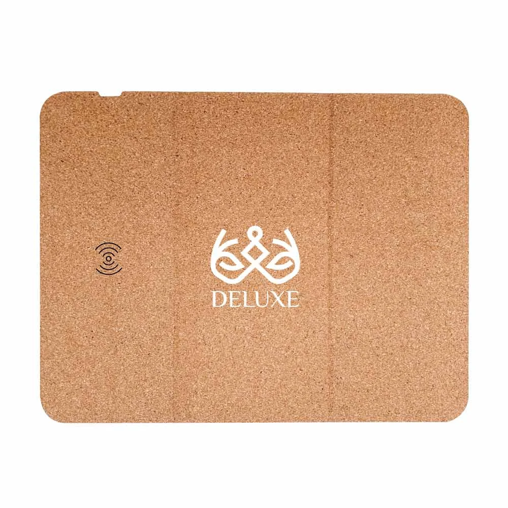 Cork Foldable Mousepads with 15W Wireless Charging Type-C