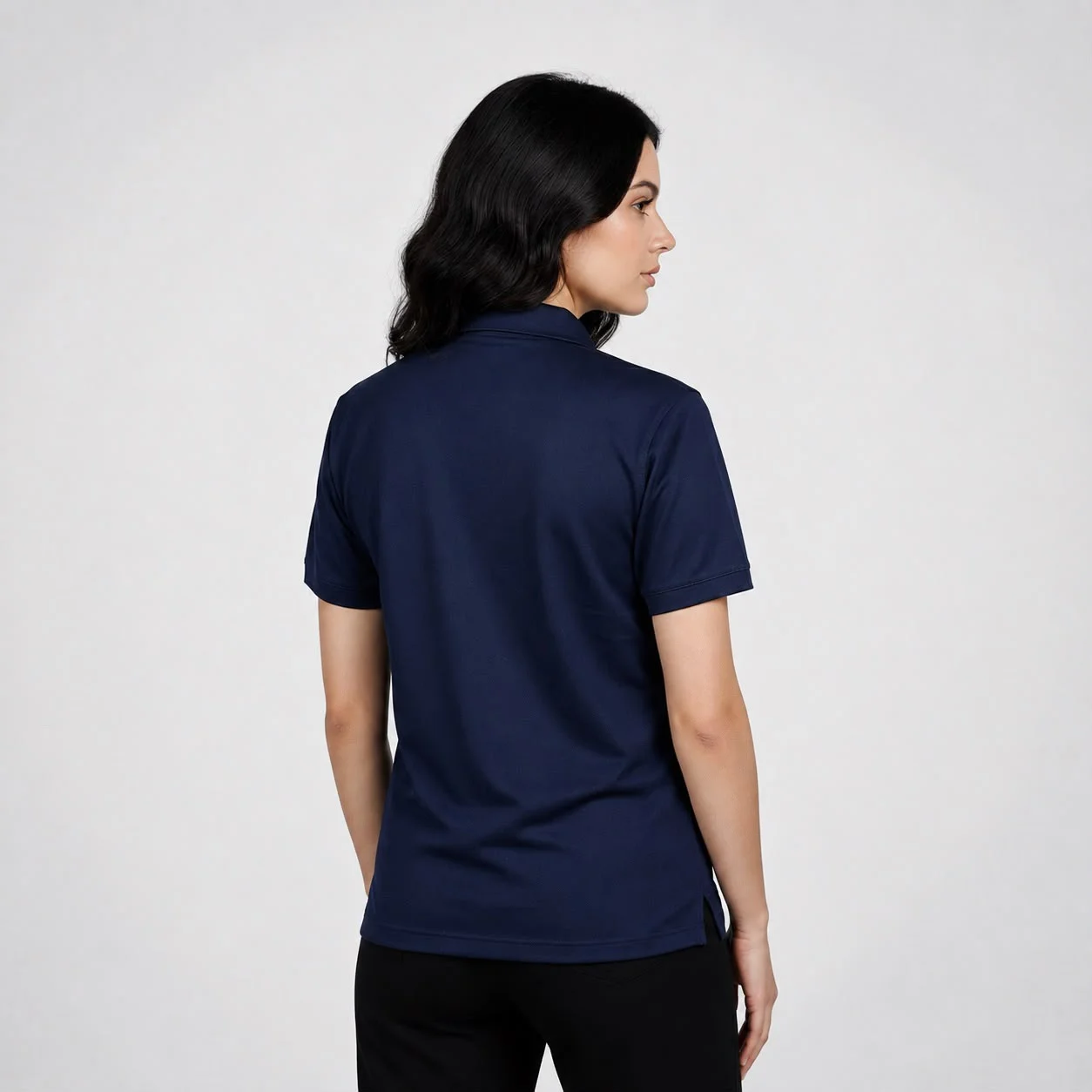 AGGERT Polo SUPIMA MERCERISED Cotton 220 GSM Navy Blue  - Women