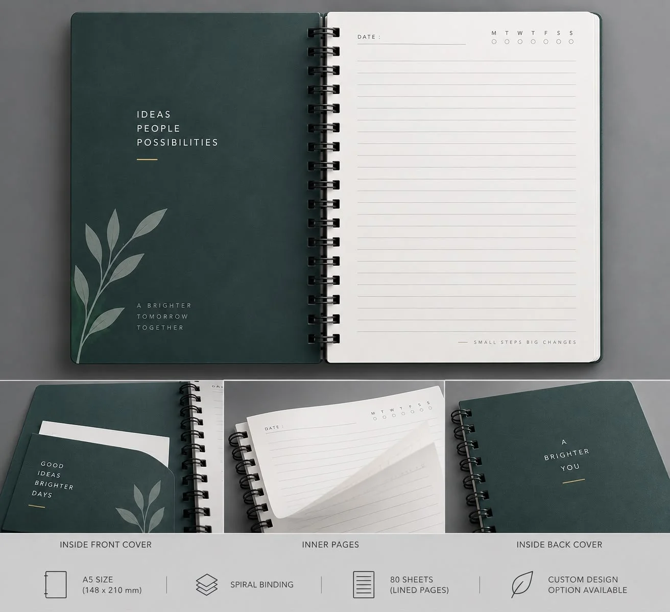 A5 Spiral Notebook Customized 