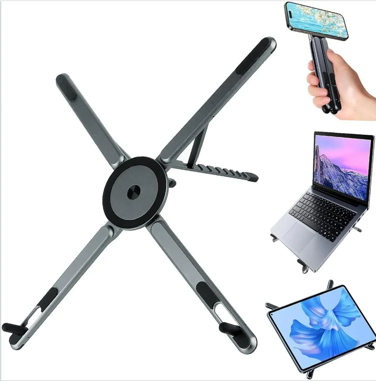 AGGERT TriFlex 3-in-1 Magnetic Foldable Stand