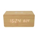 DIGITAL ALARM CLOCK WITH WIRELESS CHARGER 