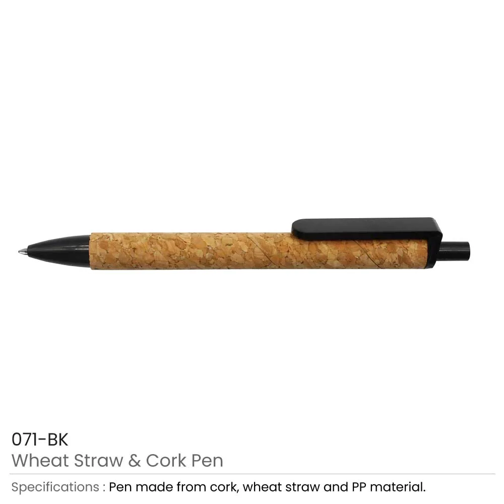 Cork with Wheat straw pen 