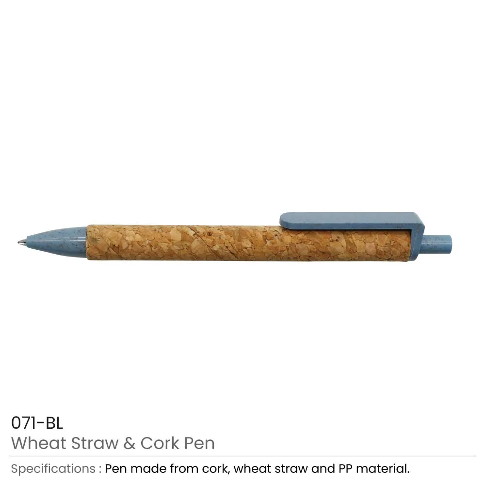Cork with Wheat straw pen 