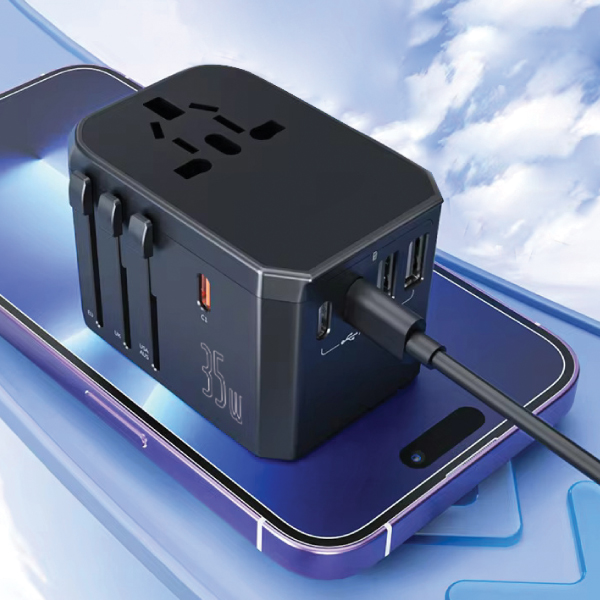TRAVEL ADAPTER LIGHT UP LOGO 35W