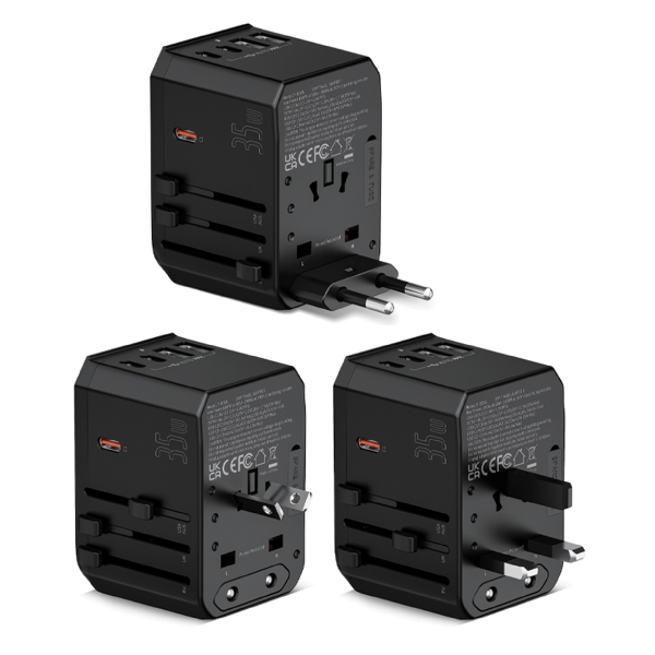 TRAVEL ADAPTER LIGHT UP LOGO 35W
