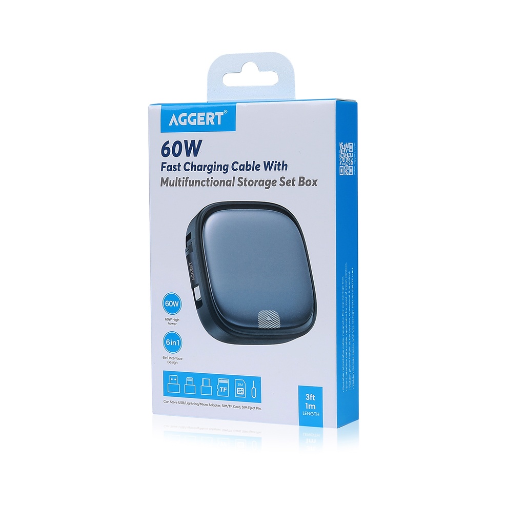 AGGERT Retractable Charging Cable BK8055