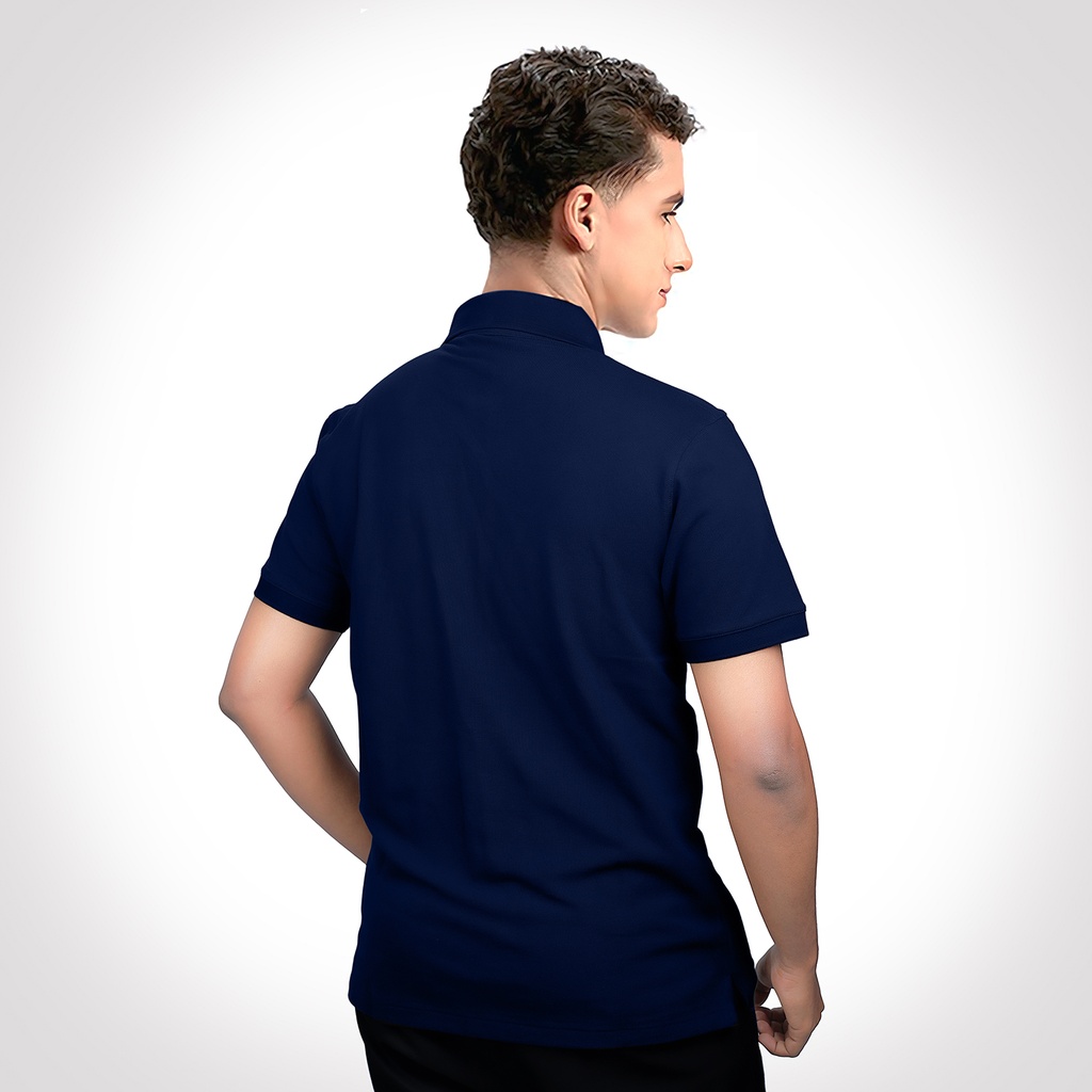 AGGERT Polo SUPIMA MERCERISED Cotton 240 GSM-Navy Blue