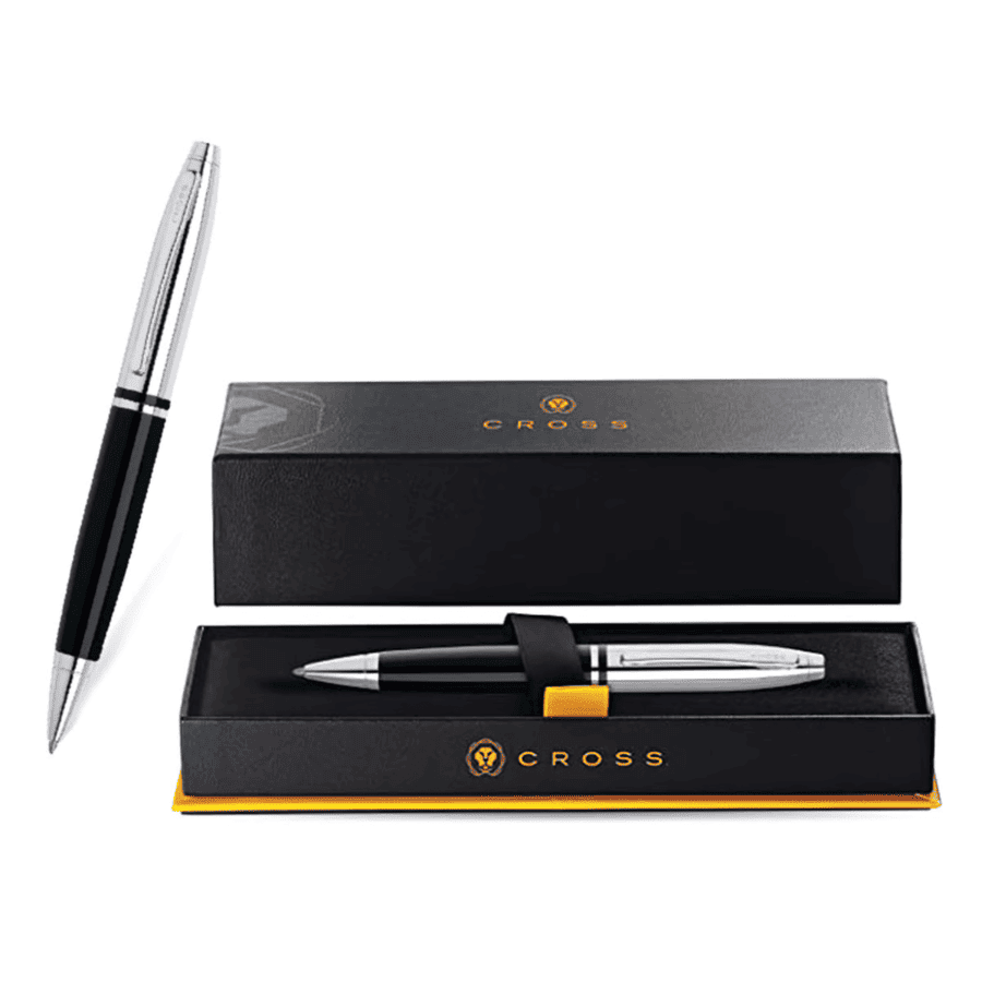 Cross Calais Chrome/Black Ballpoint Pen