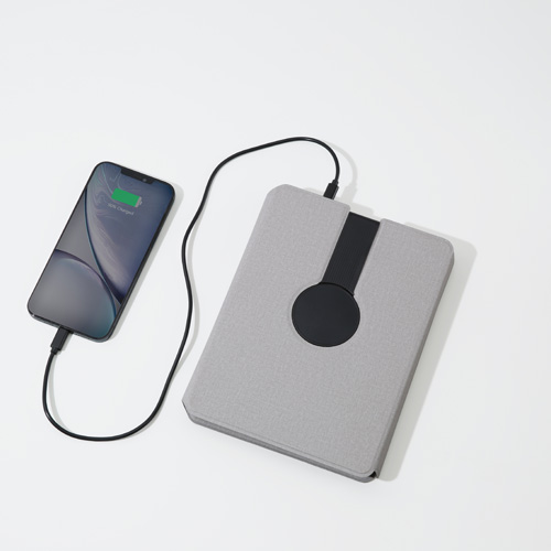 Tech Portfolio Power bank  With  Wireless Charging Light up Logo
