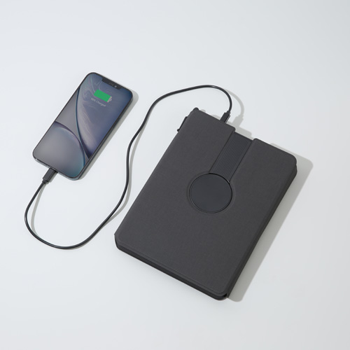 Tech Portfolio Power bank  With  Wireless Charging Light up Logo