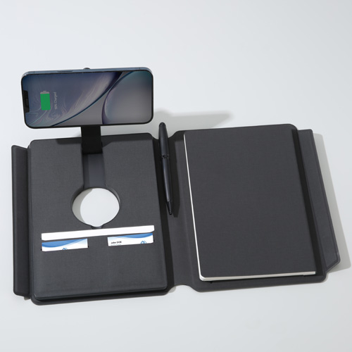 Tech Portfolio Power bank  With  Wireless Charging Light up Logo
