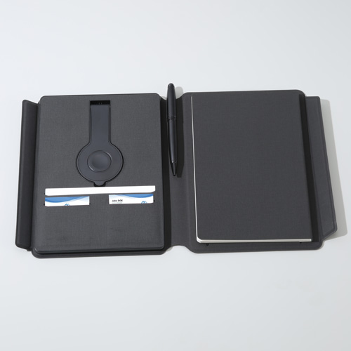 Tech Portfolio Power bank  With  Wireless Charging Light up Logo