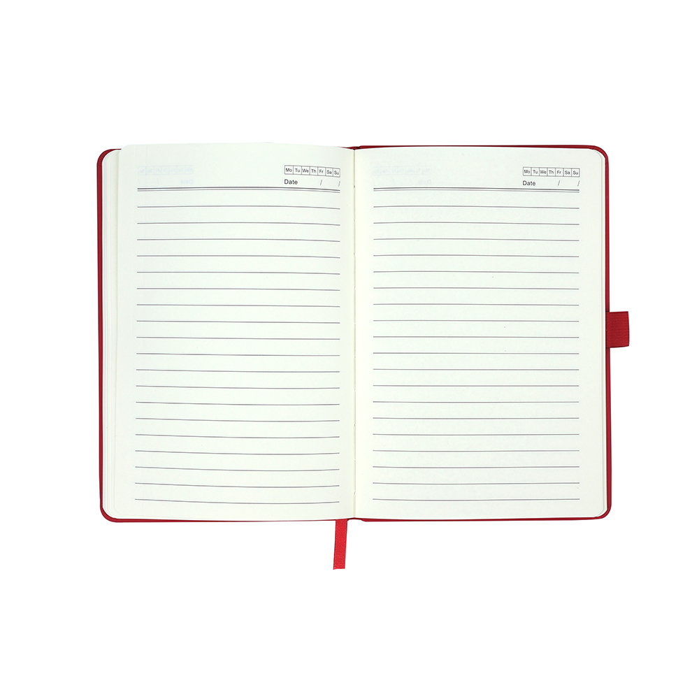 A5 Pu Economic Notebook RED 