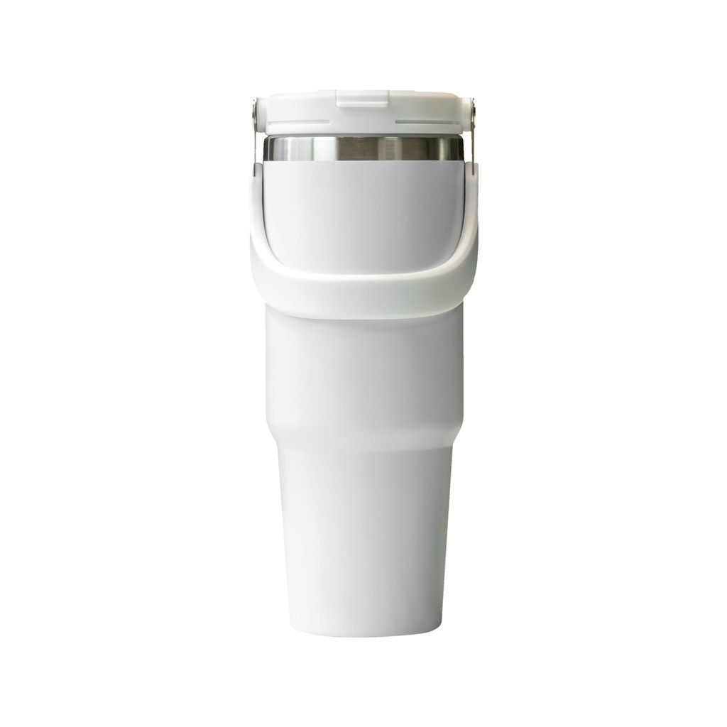 Tumbler with Handle and Sipper 900ml white 