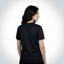 AGGERT Round Neck T-Shirt SUPIMA MERCERISED Cotton 200 GSM Black - Woman