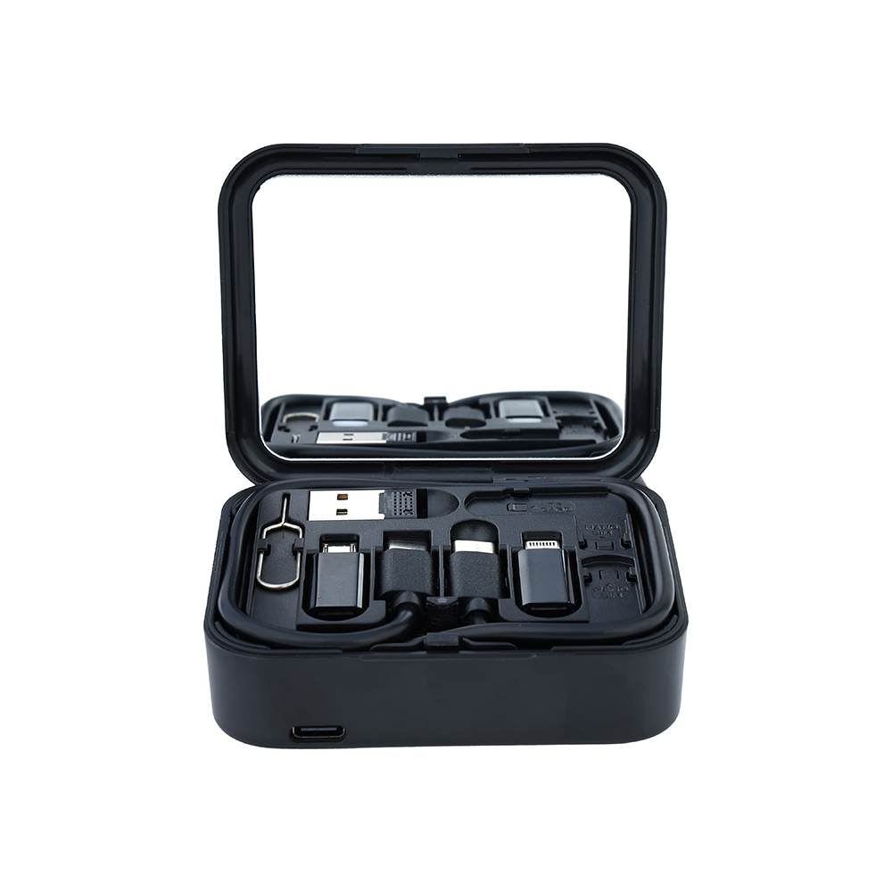 Aggert Wireless charger with multi cleaning set  Zapbox black 