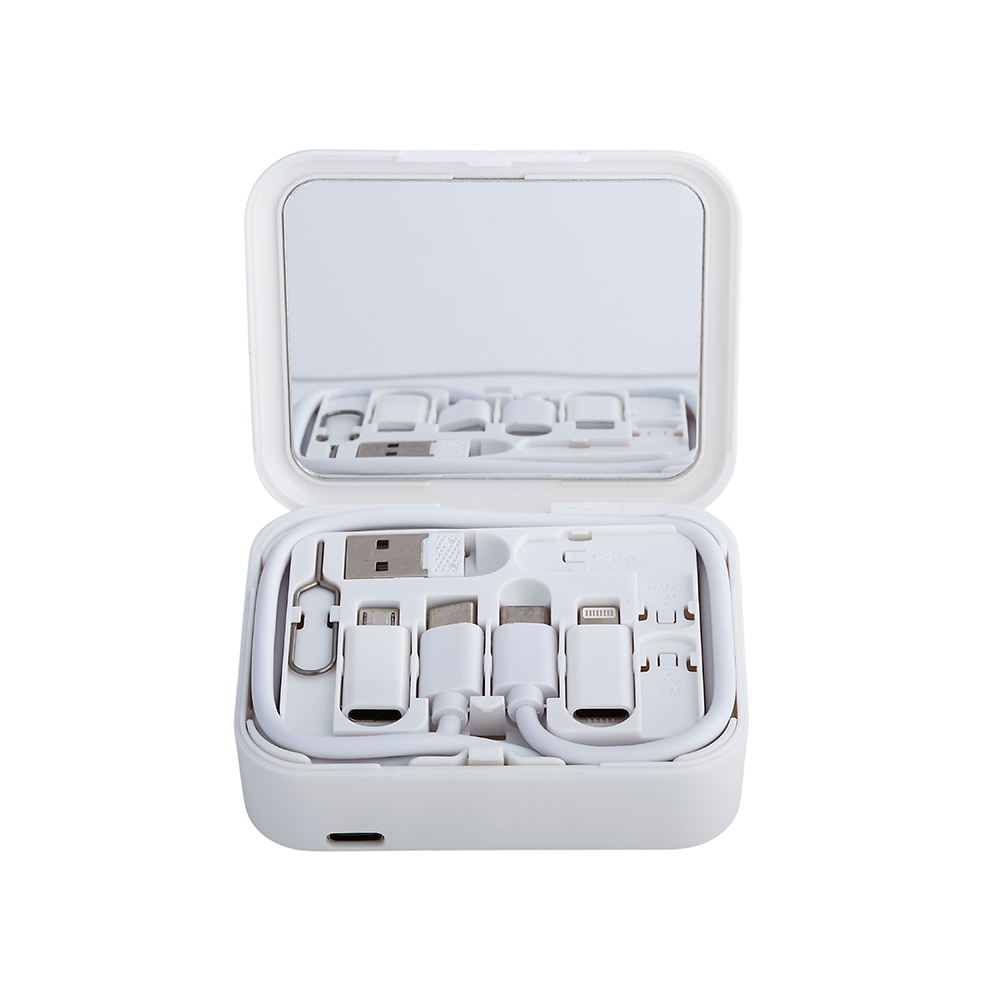 Aggert Wireless charger with multi cleaning set   Zapbox white