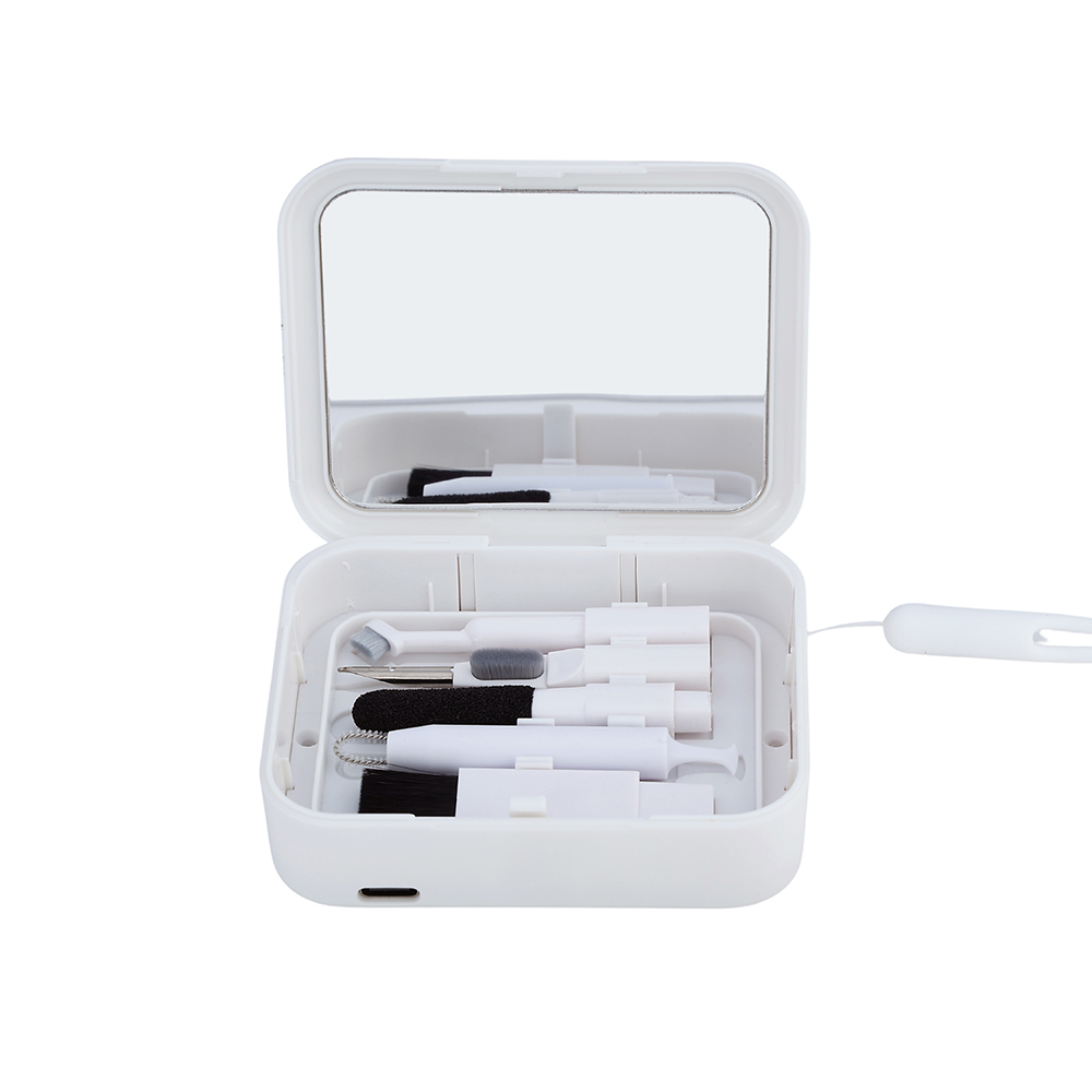 Aggert Wireless charger with multi cleaning set   Zapbox white