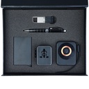 Combination Gift Set - Travel Adapter, Wireless powerbank, Pop up Card Holder ,Pen, Keychain