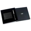 CHASE PLUS Business Gift Set- Glasgow Credit Card Holder and Libro Black Chrome Pen