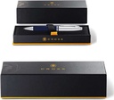 Cross Calais™ Chrome-Blue Lacquer with Polished Chrome Appointments Ballpoint Pen.jpg