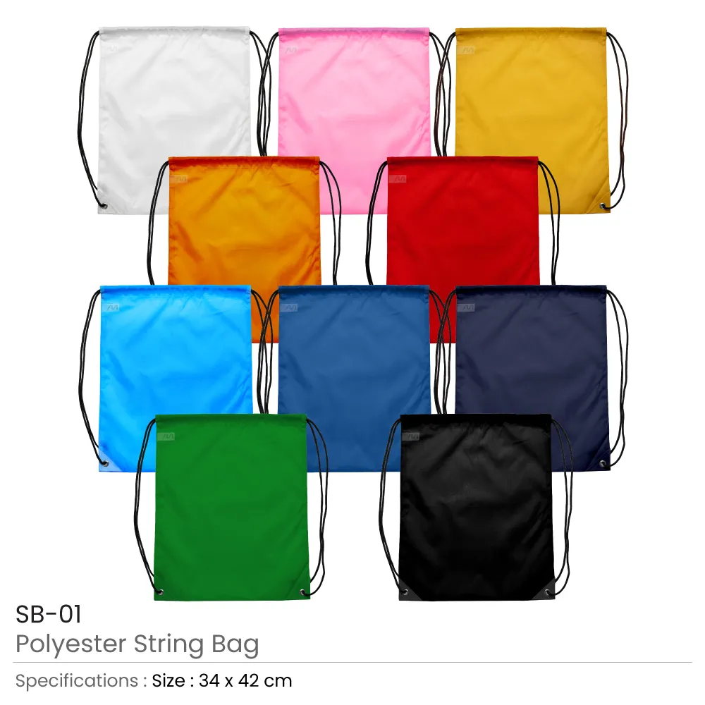 Promotional Drawstring Bags in High-Quality Polyester Material