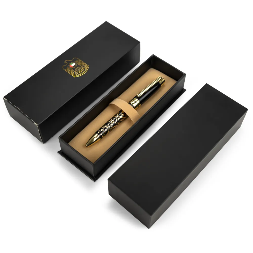 Emirati Prestige Metal Pens with Arabic Calligraphy & UAE Falcon Edition
