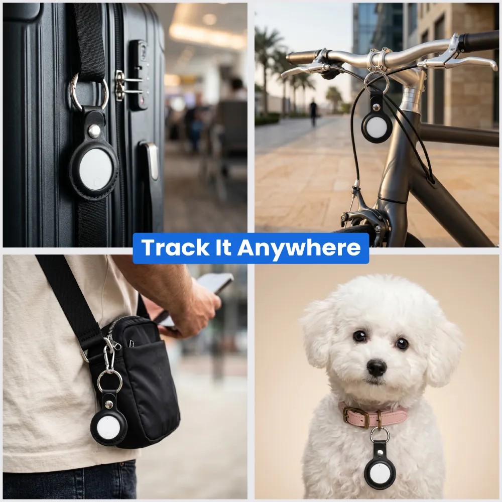 Smart Anti-Loss Tracker with PU Keychain – Track It Anywhere