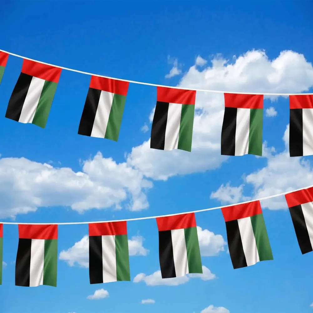 UAE String Flags and Flag Bunting 32Pcs