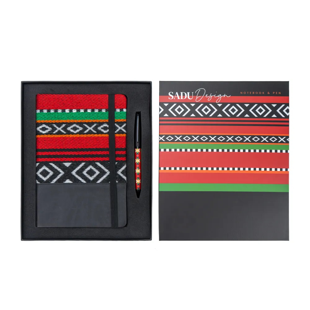 Notebook and Pen Giftset in Traditional SADU Designs