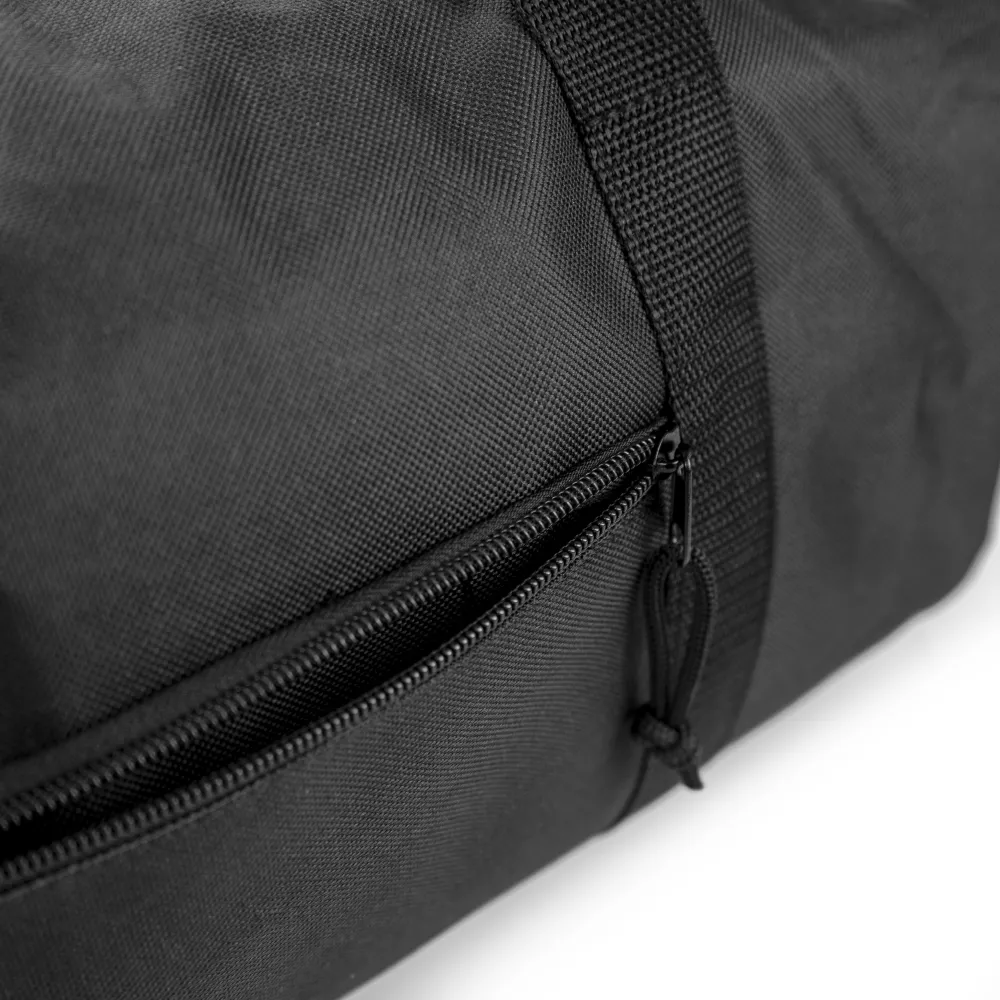 Duffle Gym Bags in Black with Zipper Closure