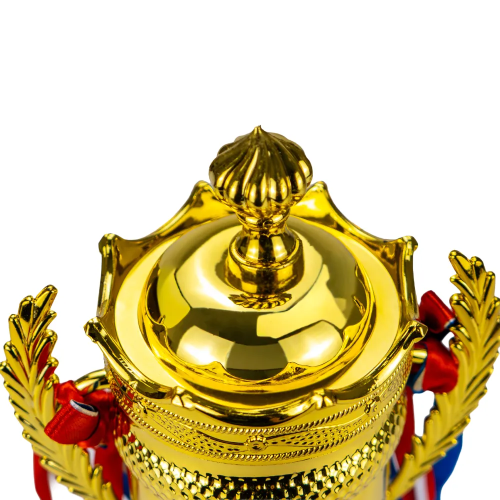 Small Cup Trophy with Removable Ribbon Attached to Both Handles