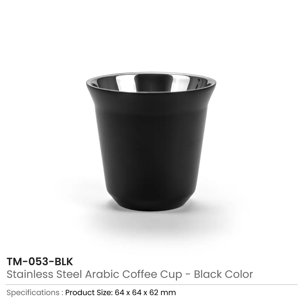 Gahwa Cups - Stainless Steel Arabic Coffee Cups