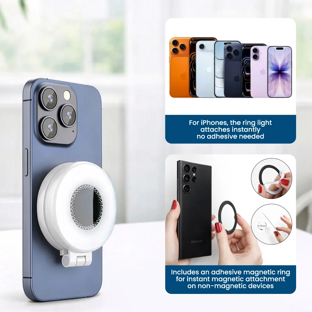 51214 - Pocket-Selfie-Ring-Light-with-MagSafe-SR-MS-Installation