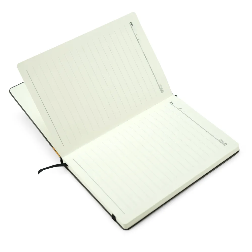 Arabic Bisht Style Notebooks — A5 Hard Cover with Elastic Band, Bookmark & Pen Holder