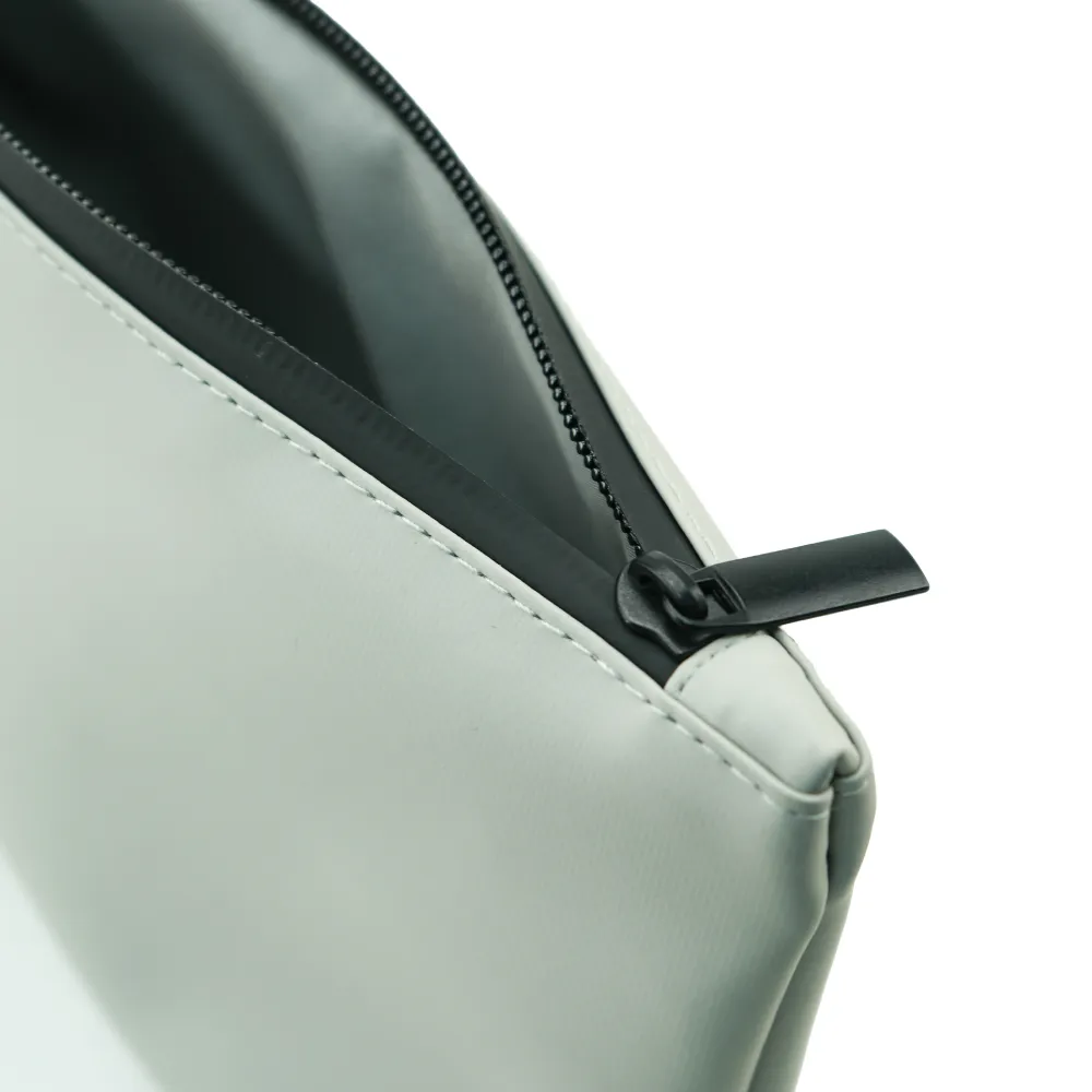 Cosmetic Pouch with Zipper in Soft PU Material